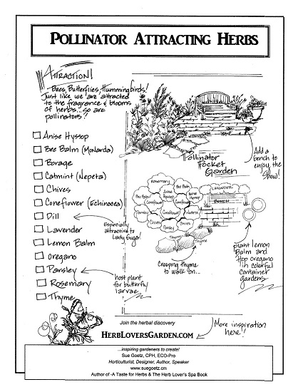 Pollinator attracting herb journal page lr